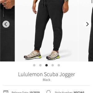Lululemon Scuba Jogger Fleece Pants Black